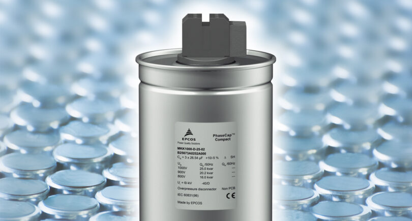 Power factor correction capacitors rated up to 1000V