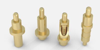 Rugged, high current spring pins rated at 1,000,000 cycles, take 9A