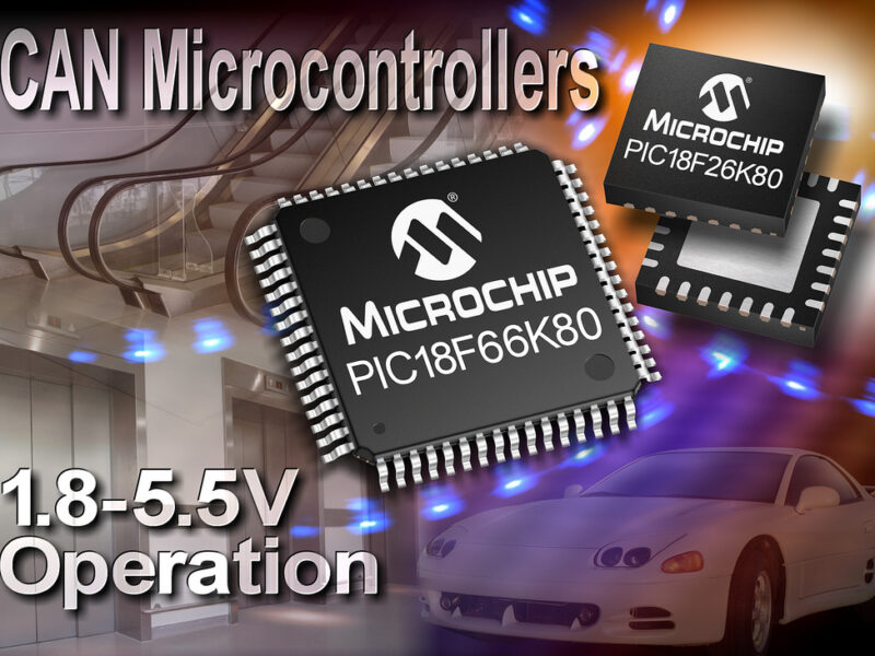 Microchip expands CAN microcontroller line with very low power 8-bit MCUs