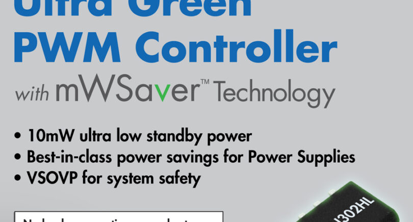 PSR/SSR mixed PWM controller delivers standby power under 10mW for portable device chargers