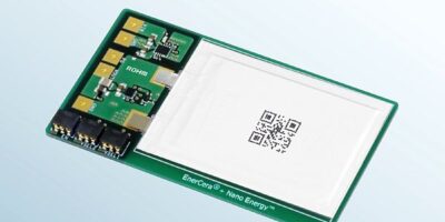 Battery management eval board for thin, compact IoT devices