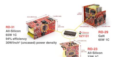 Silicon AC-DC charger reference design extends to 65W