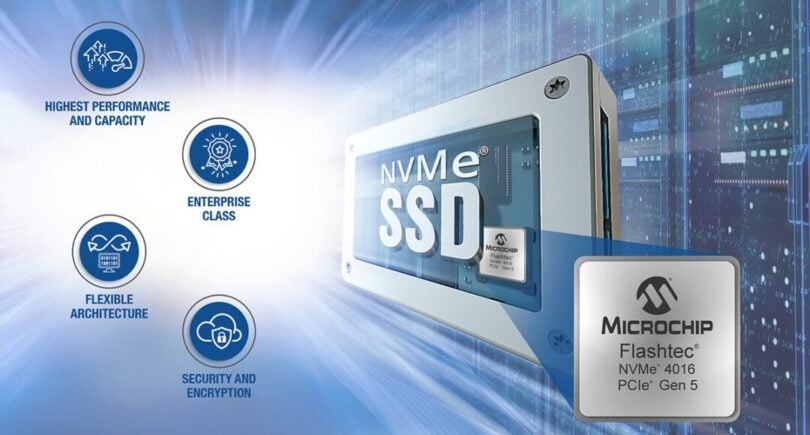 High-performance 16-channel PCIe® Gen 5 NVMe® SSD controller 