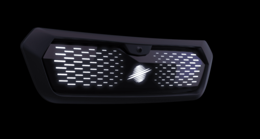 Multifunctional panels replace the radiator grille on e-cars