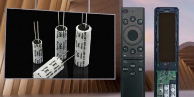 Pulse hybrid capacitors replace batteries in TV remote