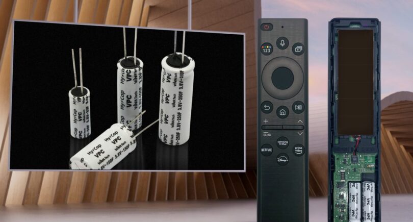 Hybrid supercapacitors replace batteries in solar TV remote for the first time