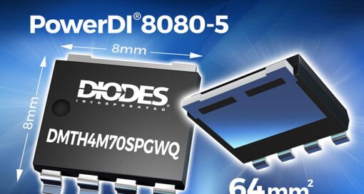 PowerDI8080-packaged MOSFET rises power density in automotive applications