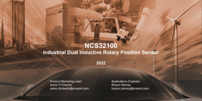 onsemi NCS32100 dual-inductive position sensor