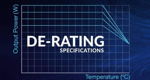 Understanding AC-DC power supply de-rating specifications