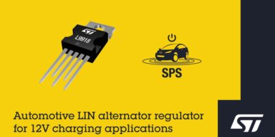 12V automotive alternator regulator has LIN interface