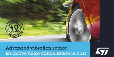 Vibration sensor makes vehicle interior quieter