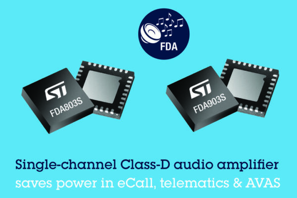 Automotive audio power amplifiers for eCall, telematics, and AVAS