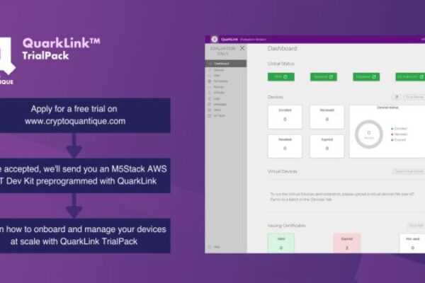 Quantum-driven IoT security platform available on free trial