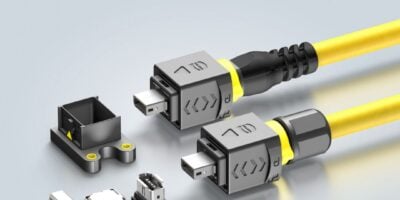 Mini PushPull connector for industrial Ethernet