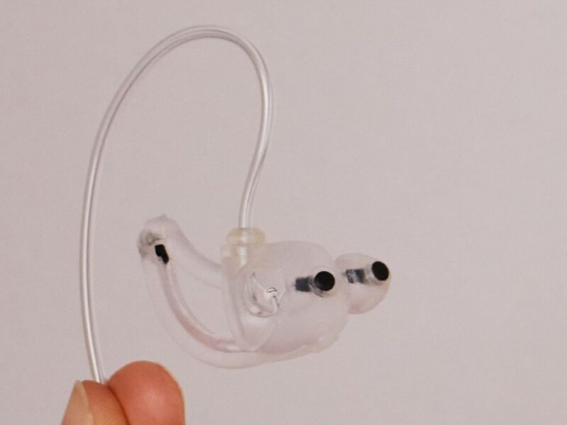 Measuring EEG through the ears to screen for dementia