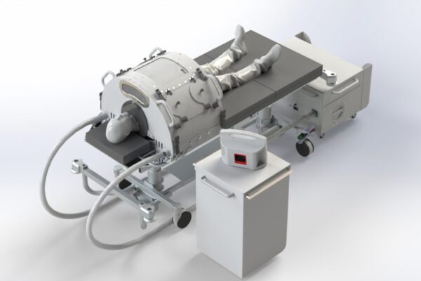 Medical ventilator heads for production
