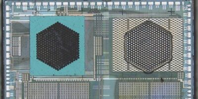 First microLED based transceiver IC in 16nm finFET CMOS