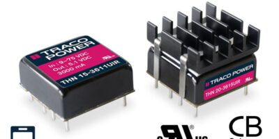 20W industrial DC-DC converter has 12:1 ultra-wide input voltage