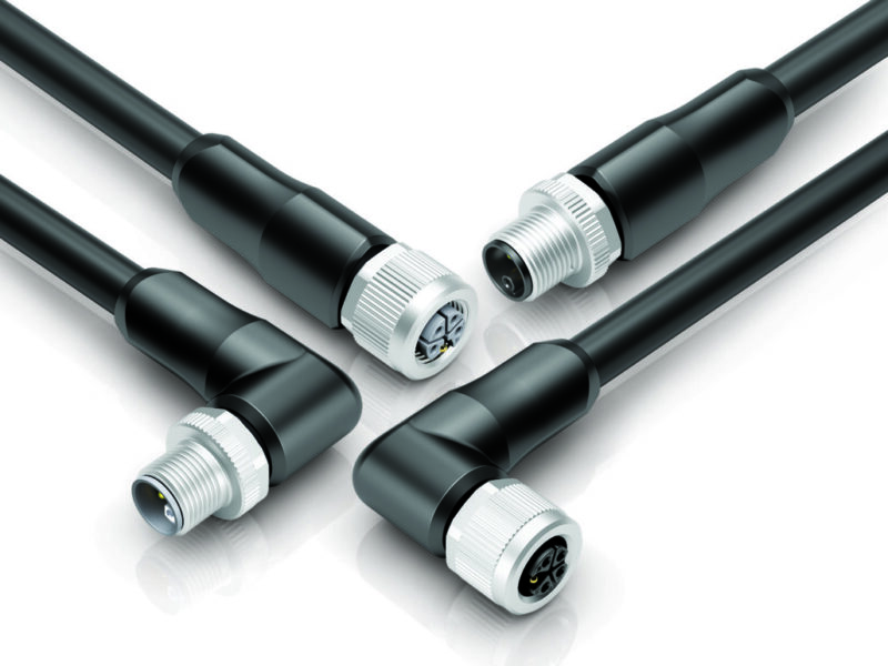 UL-approved M12 K and L cable connectors for power