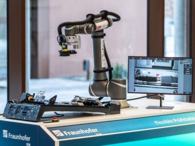 Flexible test station with cobot combines AI, IoT