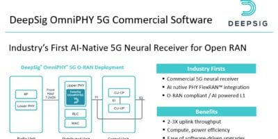 First neural receiver software for Open RAN 5G networks