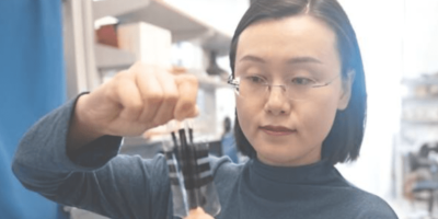 Stretchable e-skin for human-level touch sensitivity