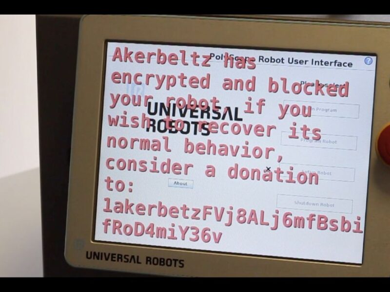 Industrial robot ransomware: Akerbeltz