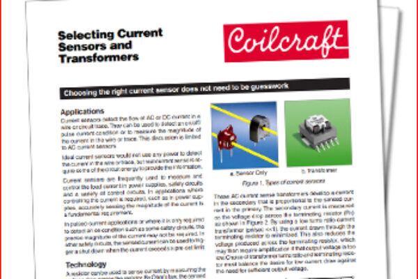 A Guide to Selecting Current Sensors and Transformers