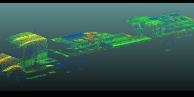 High-speed lidar scans and classifies vehicles