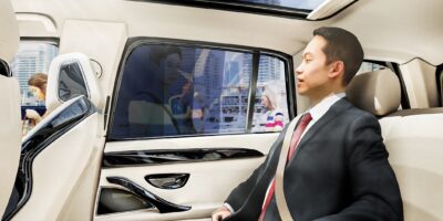 Car window panes double as digital interface
