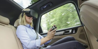 Porsche links VR infotainment and driving experience
