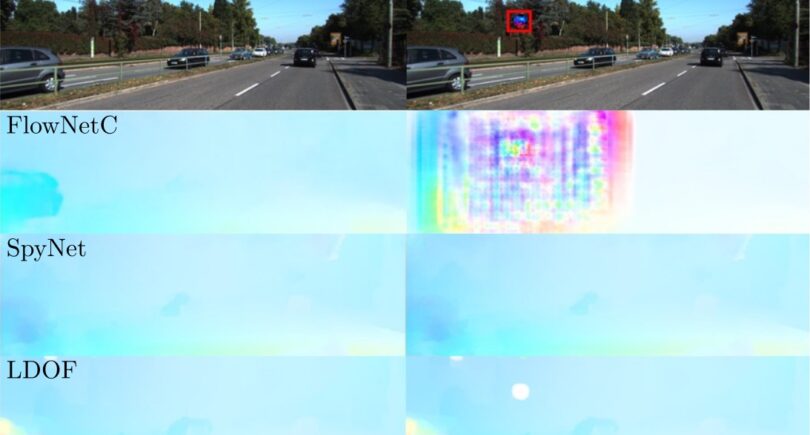Simple colour stain can confuse autonomously driving vehicles