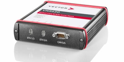 Interface box connects vehicle networks to lab environments