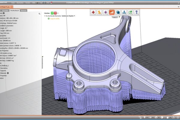 3D printing software generates STEP data