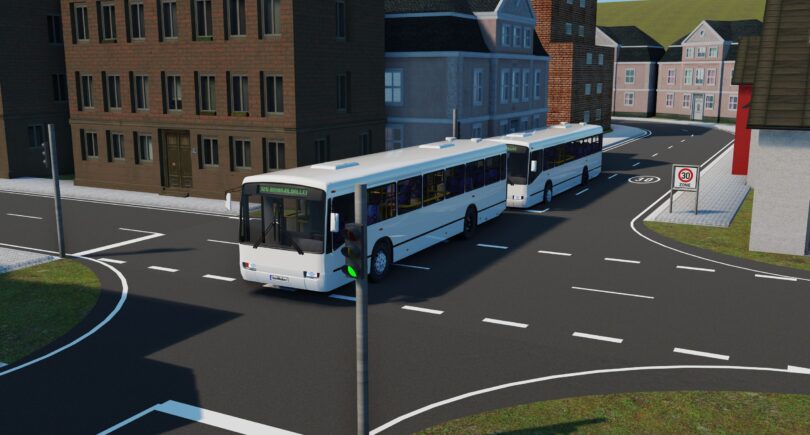 Researchers test platooning for more flexible public transport
