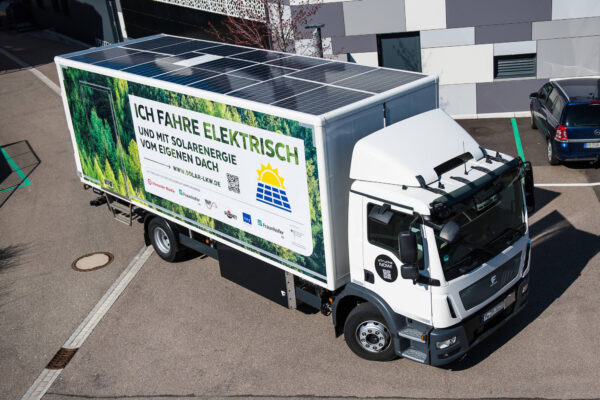 Solar power supports battery of 18-tonne truck