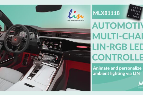Multi-channel LIN RGB LED controller takes ambient lighting to next level