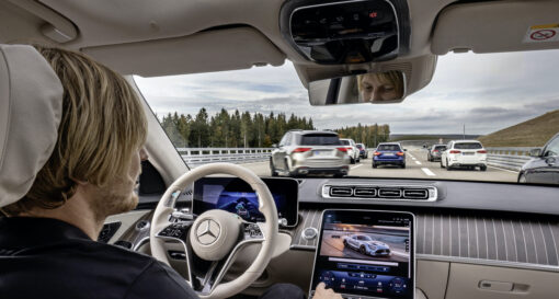 Mercedes hands-free driving available in series production