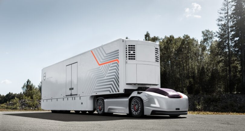 Volvo’s futuristic transport platform uses autonomous electric tractor units