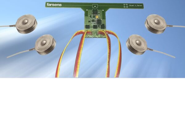 RFID tag monitors four load cells, battery-free