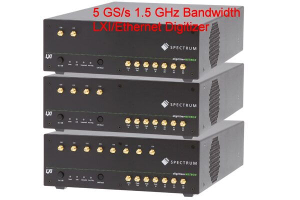 High-speed 5 Gsample/sec LXI digitisers