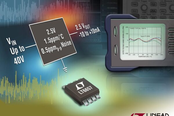 Lowest-drift bandgap voltage reference reaches 1.5ppm/°C, offers low dropout