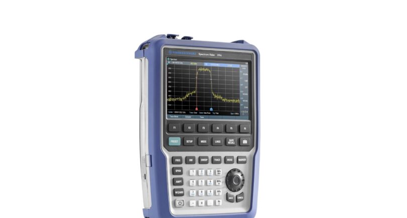4 GHz handheld spectrum analyser for field and lab use, from R&S