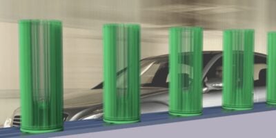 Vertical wind turbine concept to harness transport-generated turbulences