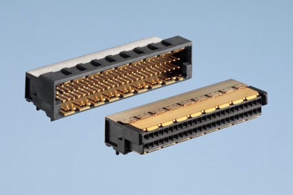 1.0mm MicroSpeed connector in 2-row 90° version support up to 10 Gbit/s