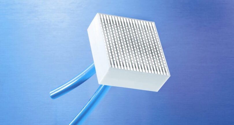 Scalable ceramic heat-sink efficiently cools up to 100W/cm²