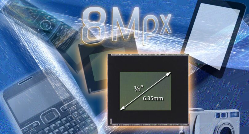 1.12 micrometre pixel CMOS image sensor with back-side illumination