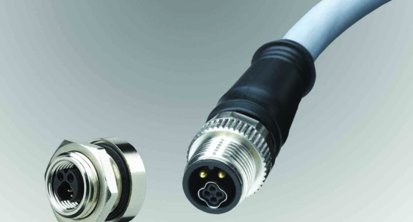 M12 circular hybrid technology connectors with rugged IP67-sealing