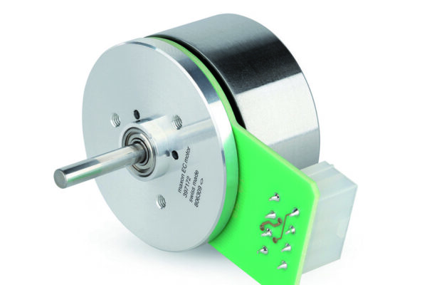 Brushless flat motor delivers 130mNm nominal torque from a 45mm diameter