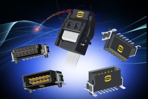 Angled PCB connector enables flexible equipment configurations